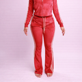 Mulalux Velour Pants - Red
