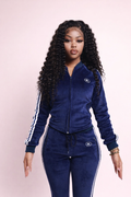 Mulalux Velour Jacket - Navy