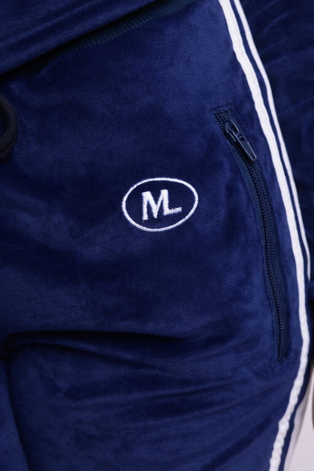 Mulalux Velour Pants - Navy
