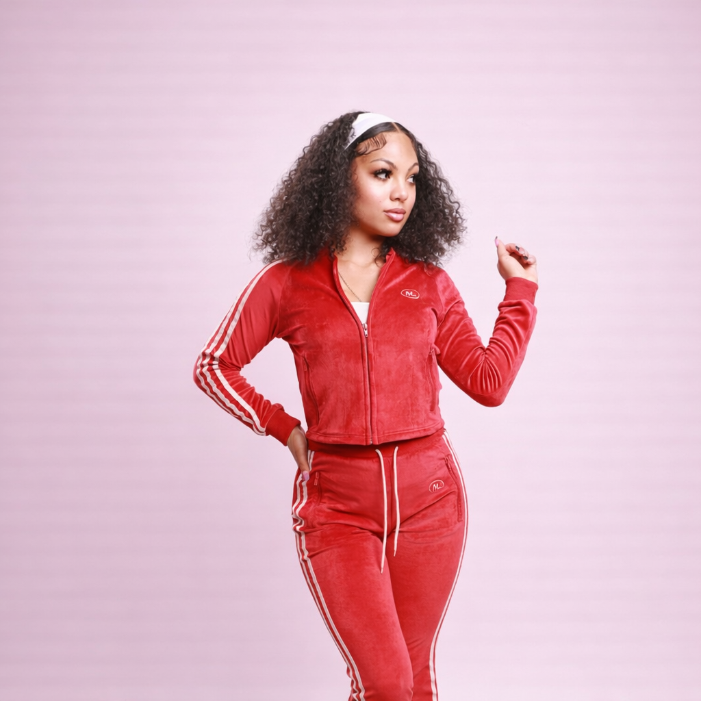 Mulalux Velour Jackets - Red